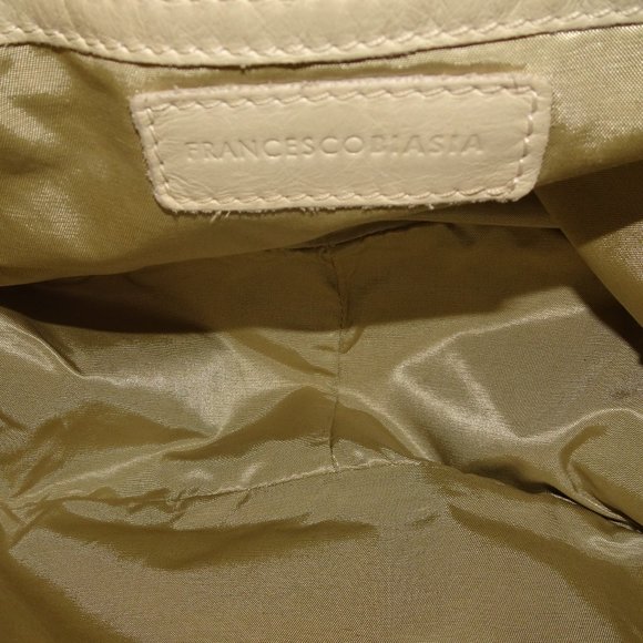 Francesco Biasia Ivory Leather  handbag - Picture 9 of 9